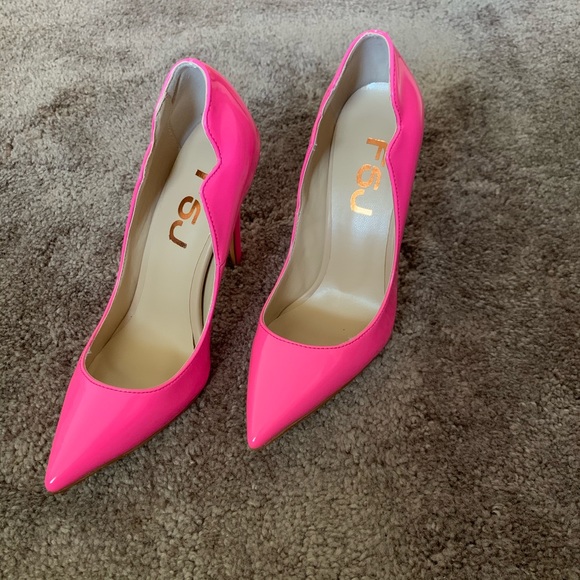 Hot pink Classic pointed toe sexy stilettos - Picture 2 of 6